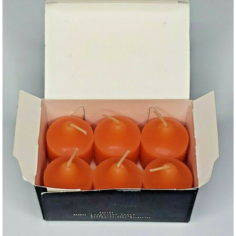Partylite‎ 6 Votives New Box Tangerine Tease Forbidden Fruit P1D/V06155